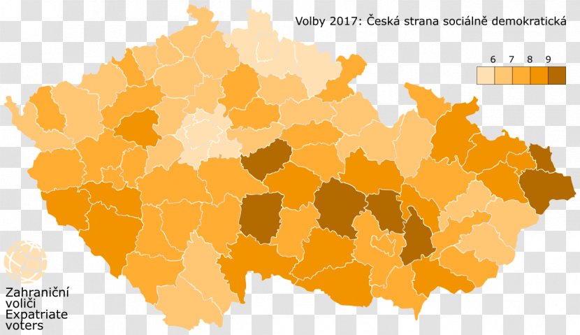 Czech Legislative Election, 2017 Republic Presidential 2013 2018 - Electoral Geography - Thursday September 28 Transparent PNG