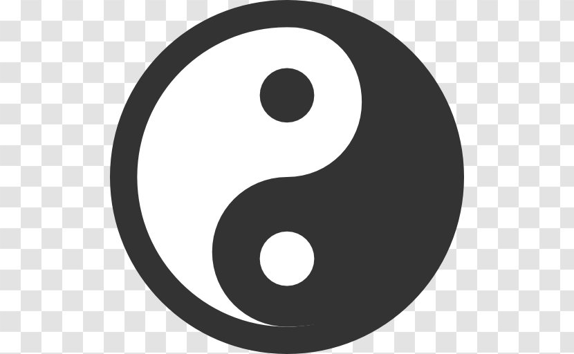 Yin And Yang - Black White - Symbol Transparent PNG