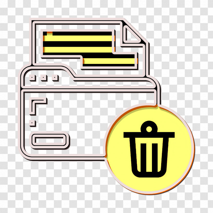 Delete Icon Folder Icon Data Management Icon Transparent PNG