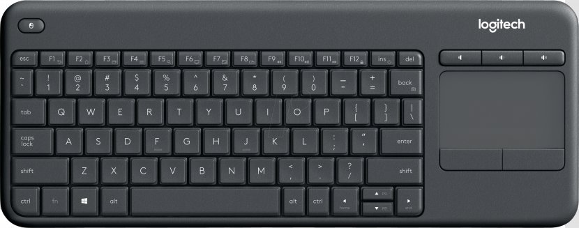 Computer Keyboard Mouse Hewlett-Packard Logitech K400 Plus - Hardware - Smart Tv Transparent PNG