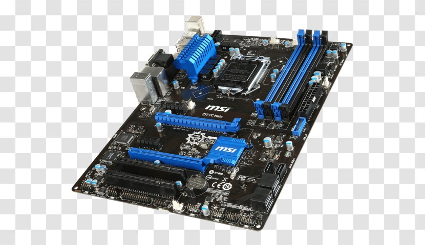 Intel LGA 1150 MSI Z97 PC Mate Motherboard Land Grid Array - Electronic Engineering Transparent PNG