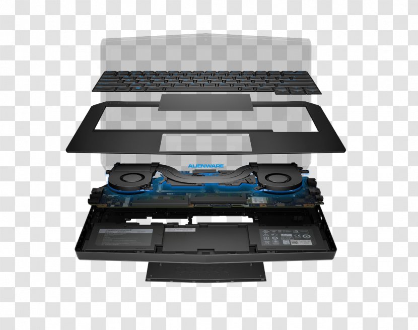 Laptop Dell Alienware OLED Computer - Machine Transparent PNG