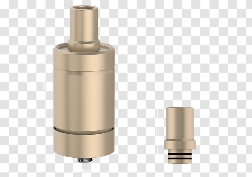 Electronic Cigarette Aerosol And Liquid Vaporizer Atomizer - Brass Transparent PNG