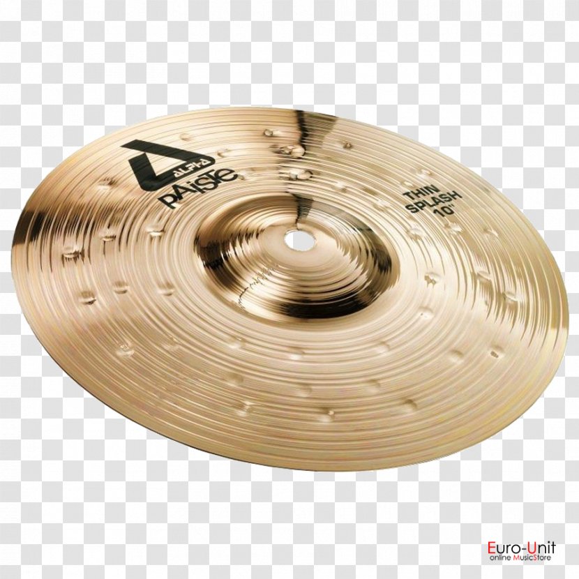 Paiste Splash Cymbal Drums Musical Instruments - Frame Transparent PNG