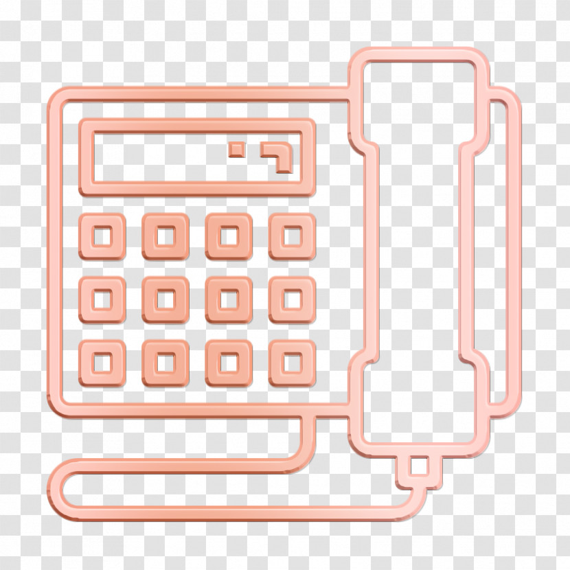 Office Stationery Icon Telephone Icon Phone Icon Transparent PNG