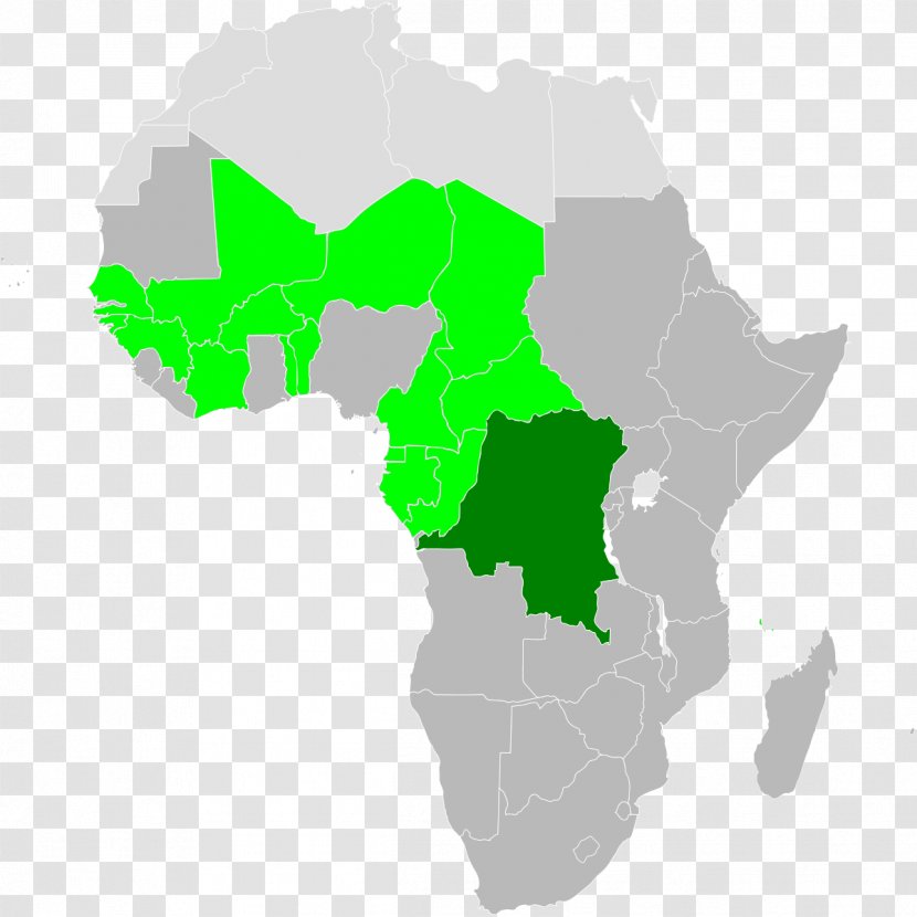 Democratic Republic Of The Congo Vector Map Image - Blank - Africa Transparent PNG