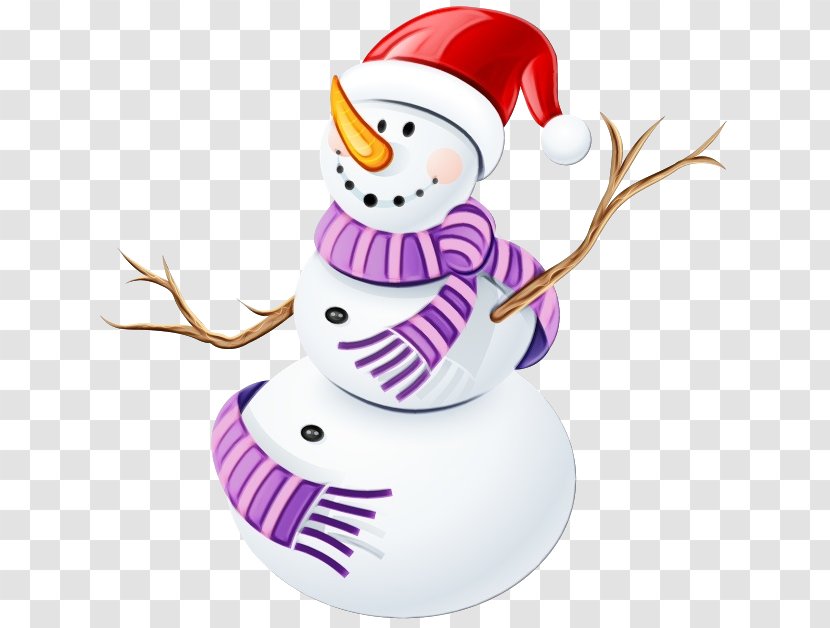 Watercolor Christmas - Snowman - Creativity Architecture Transparent PNG