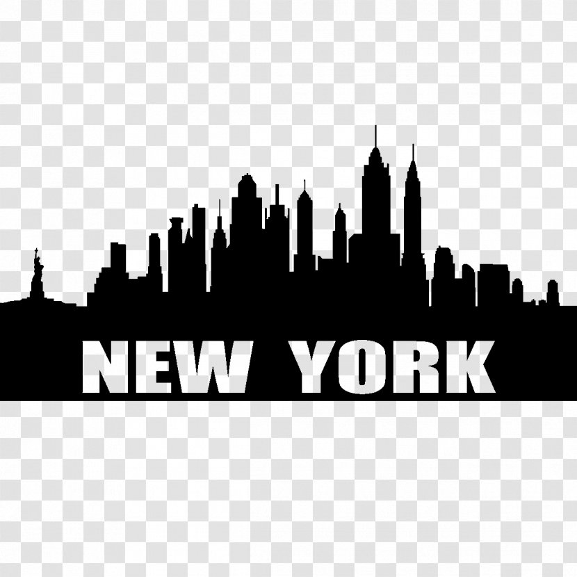 New York City Skyline Silhouette Drawing - Brand - Cityscape Transparent PNG