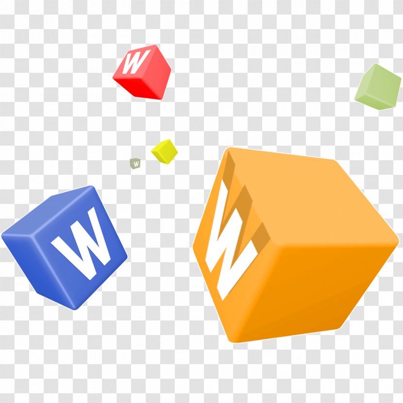 Awangzhen Web Design - W Cube Floating Material Transparent PNG