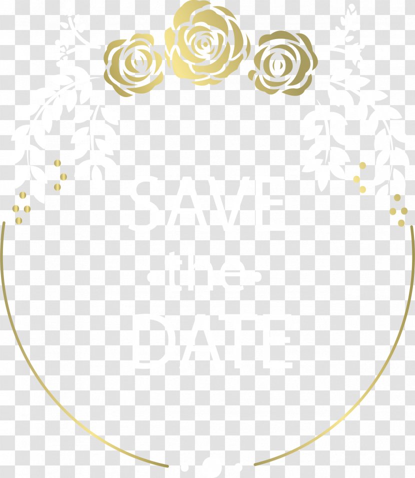Wedding Invitation Paper Party - Gold - Border Transparent PNG