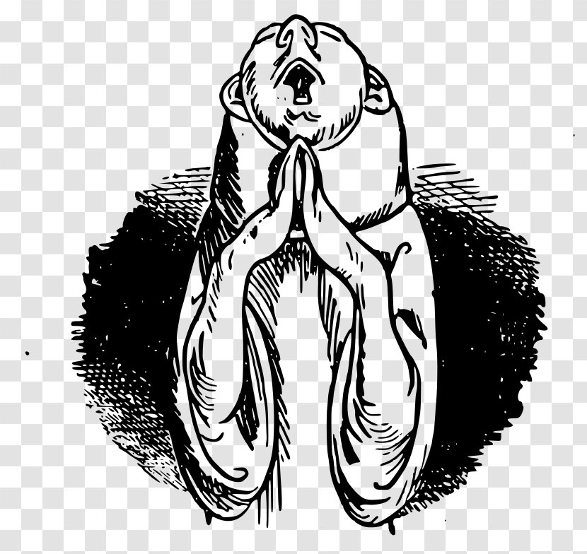 Drawing Prayer Der Heilige Antonius Von Padua Praying Hands - Tree - Child Transparent PNG