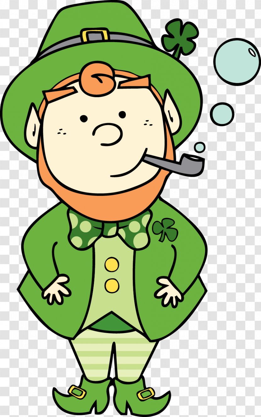 Ireland Patrick Star Saint Patrick's Day Duende Leprechaun - Smile - Cute Pictures Transparent PNG
