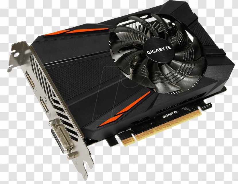 Graphics Cards & Video Adapters NVIDIA GeForce GTX 1050 Ti GDDR5 SDRAM 1060 - Card - Computer Transparent PNG