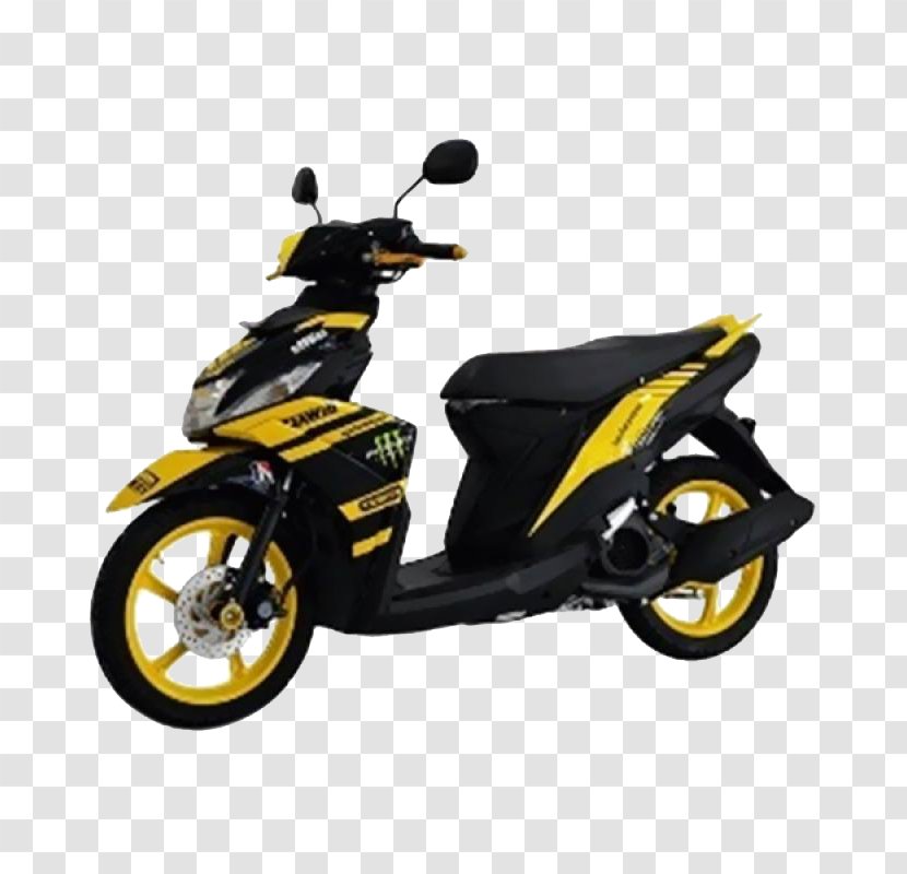 Motorized Scooter Car Yamaha Motor Company FZ1 - Motorcycle - Mio Transparent PNG