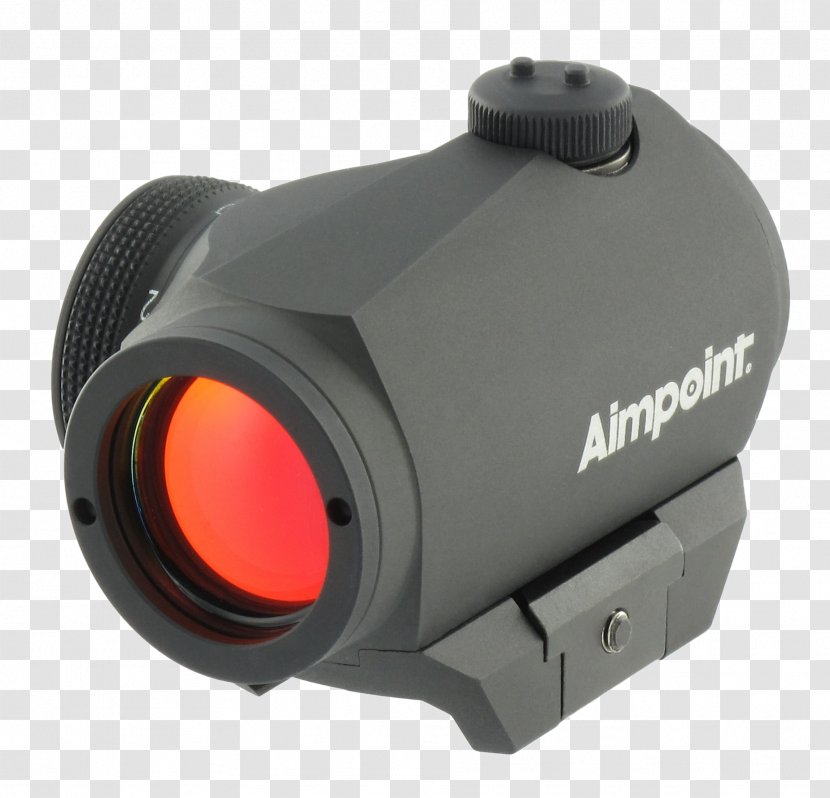 Aimpoint AB Red Dot Sight Reflector CompM2 - Silhouette - Sights Transparent PNG