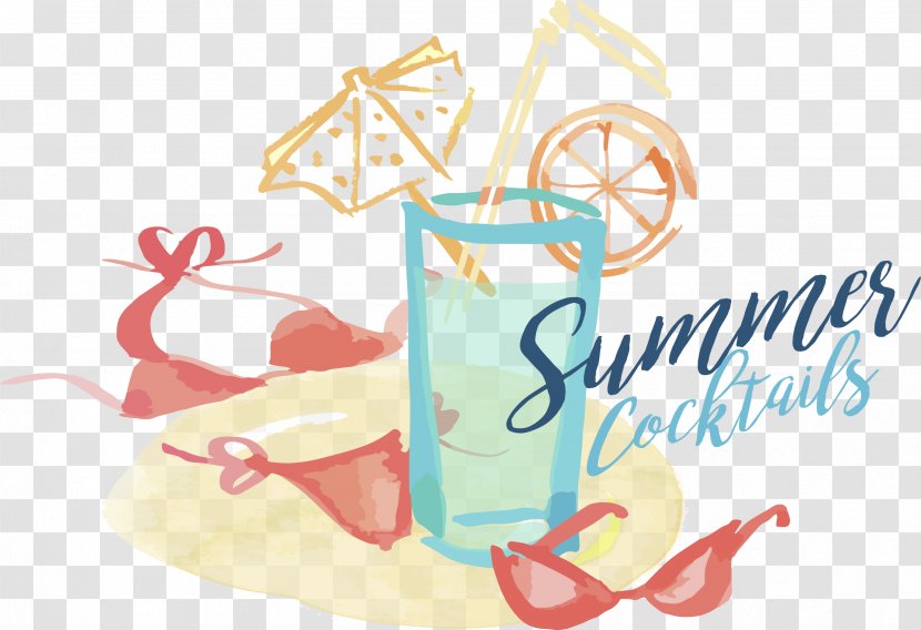 Watercolor Painting Image Drawing Summer Illustration - Animated Juice Transparent PNG