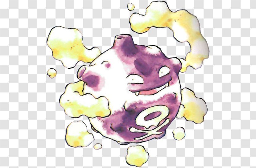 Pokémon Red And Blue Yellow FireRed LeafGreen Koffing - Flower Transparent PNG