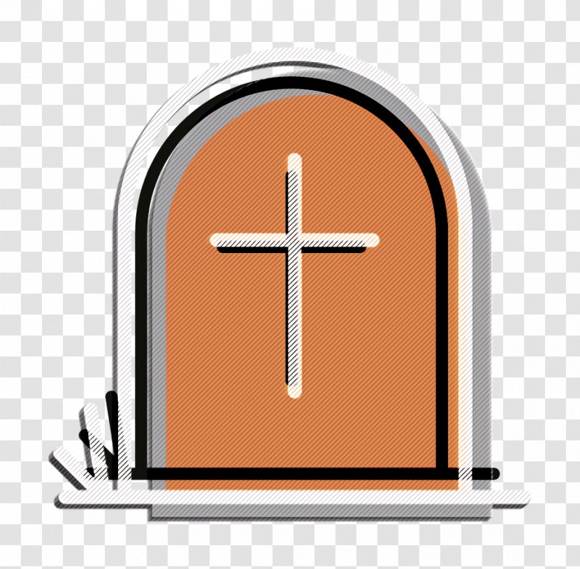 Dead Icon Grave Halloween - Tomb - Logo Orange Transparent PNG