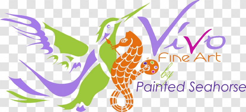Vivo Fine Art Giraffe - Flower - Watercolor Seahorse Transparent PNG