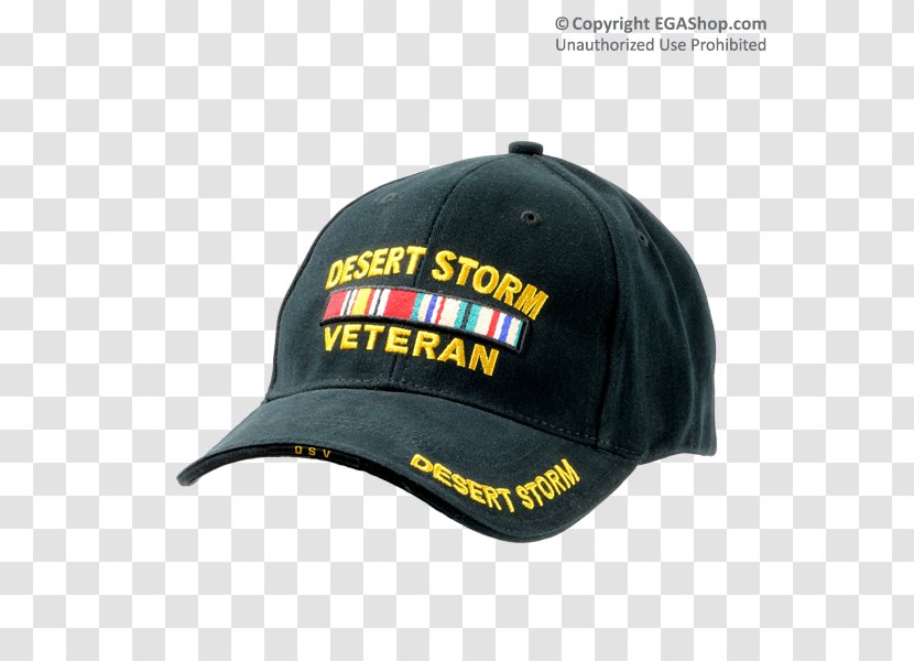 Baseball Cap Military Veteran - Headgear - Desert Storm Transparent PNG