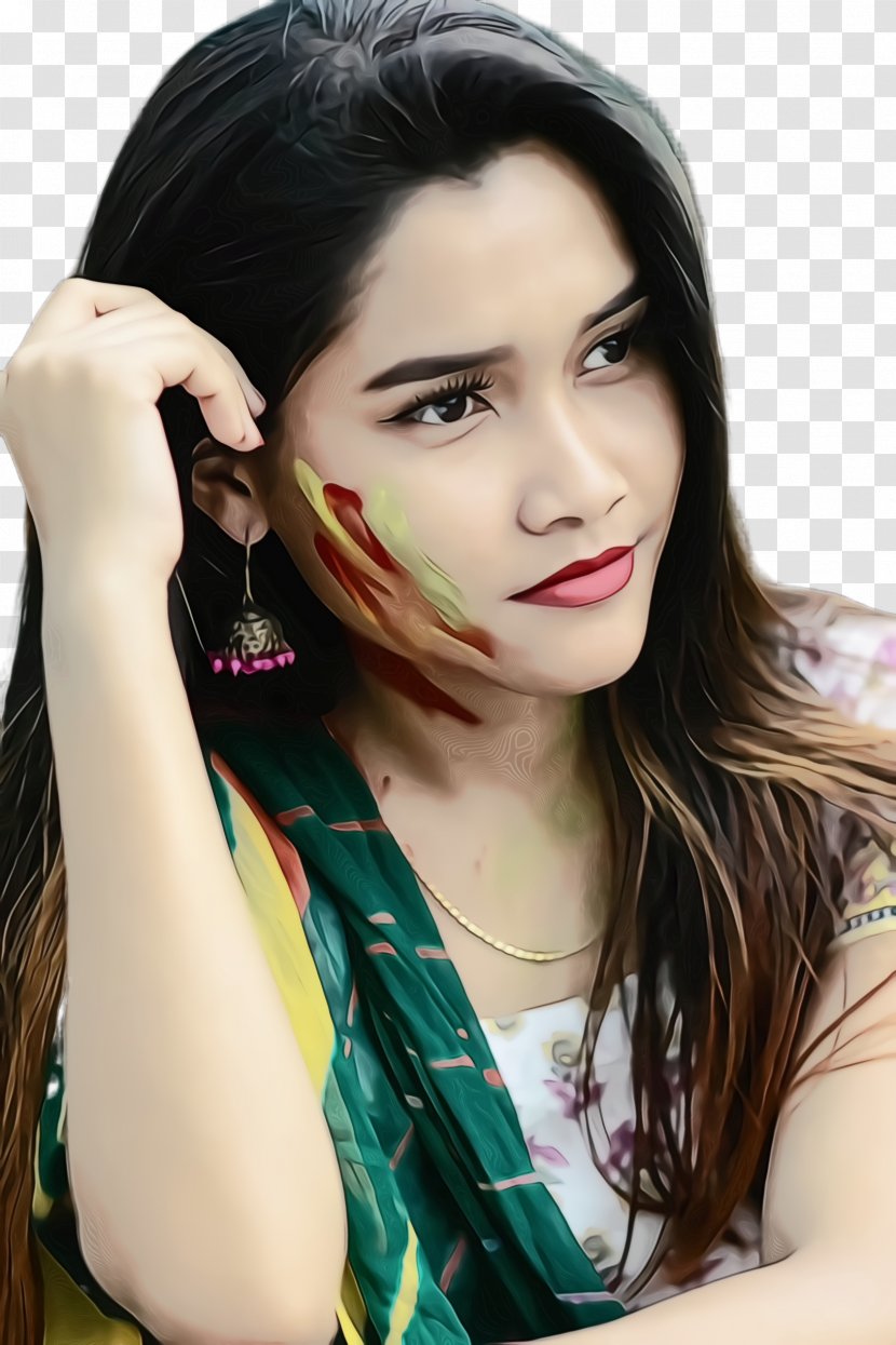 Hair Face Eyebrow Forehead Skin - Hairstyle - Chin Beauty Transparent PNG
