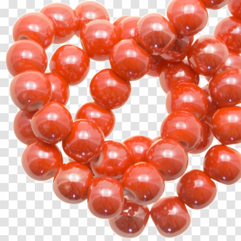 Bead Ceramic Color Orange Red - Order - Bright Trend Transparent PNG