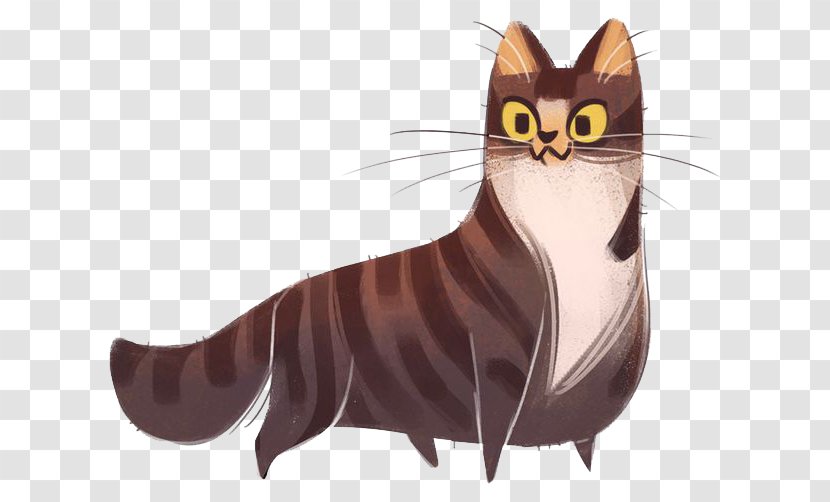 Cat Kitten Drawing Cartoon Illustration - Silhouette Transparent PNG