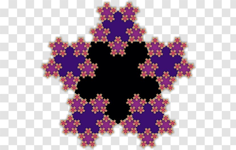 Floral Design Symmetry Circle Pattern - Purple Transparent PNG