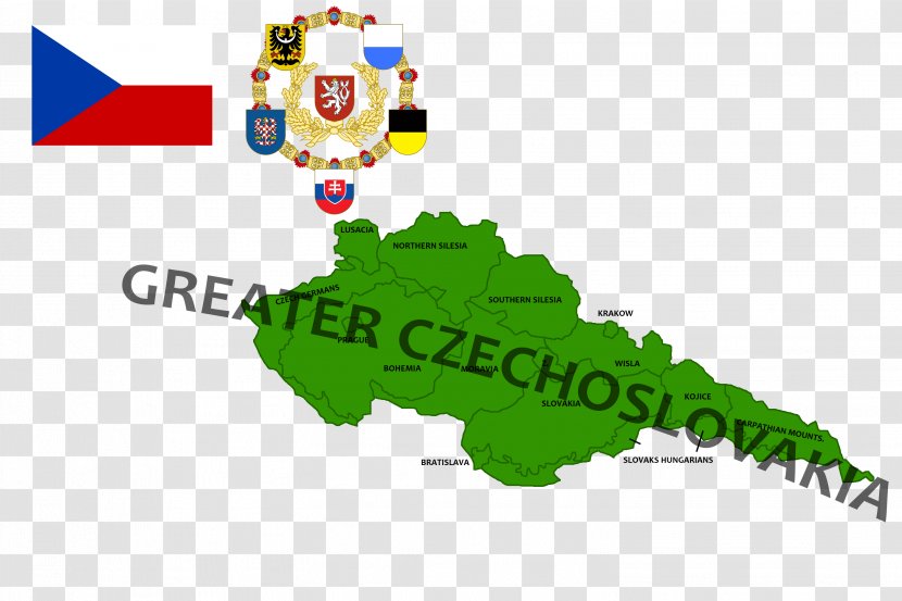 Czechoslovakia Fantasy Map Silesia Bohemia - Art - Wow Maps Towns Transparent PNG