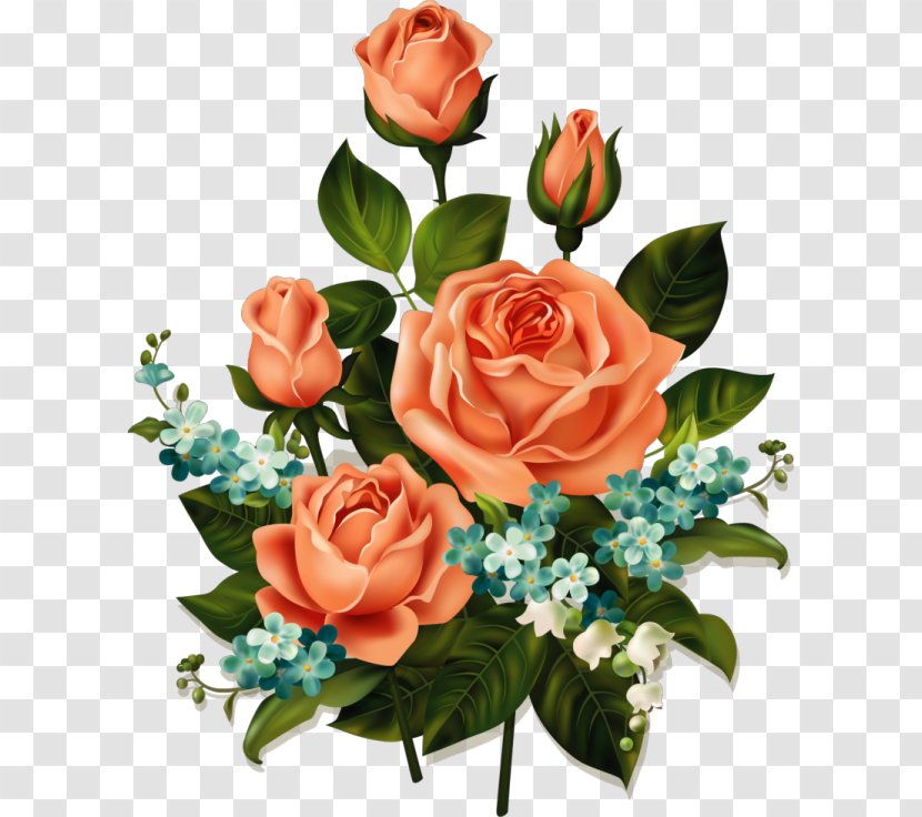 Flower Bouquet Floral Design Clip Art Rose Transparent PNG