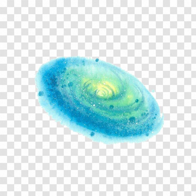Galaxy Milky Way Computer File - Aqua - Free To Pull The Blue Material Transparent PNG