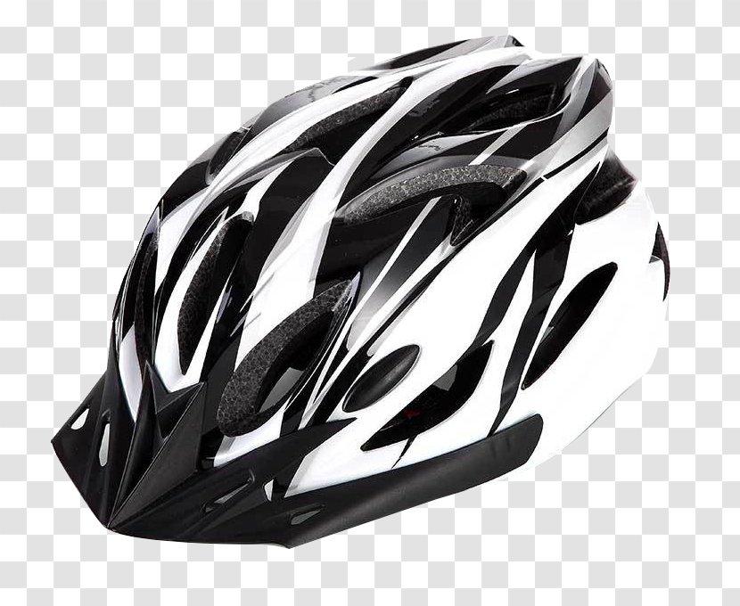 Bicycle Helmet Cycling Motorcycle - Clothing - Black And White Cool Transparent PNG