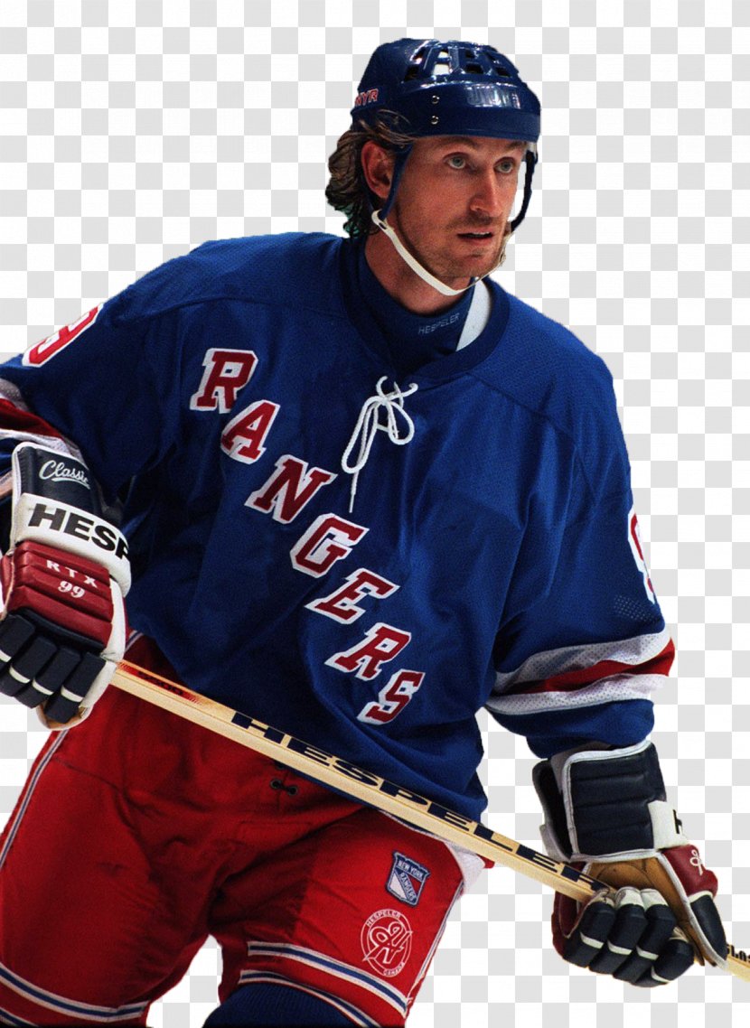 Wayne Gretzky New York Rangers National Hockey League St. Louis Blues Detroit Red Wings - Ice Player Transparent PNG