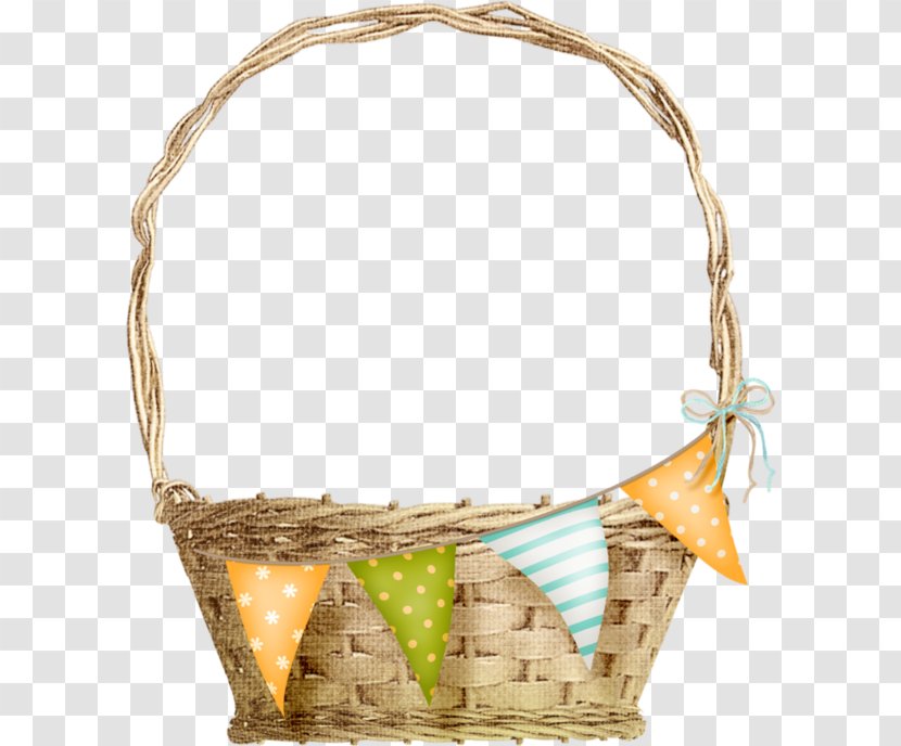 White Rabbit Basket - Egg - Hand Painted Windows Transparent PNG