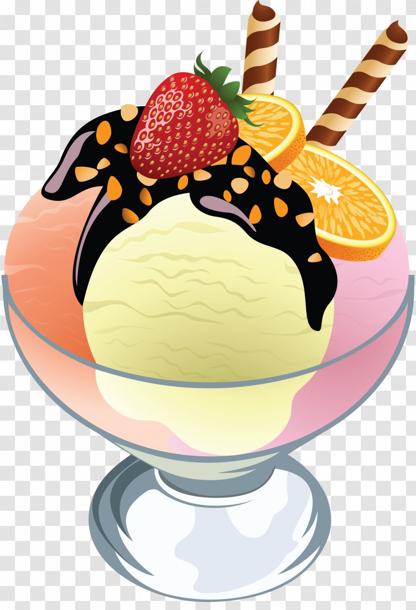 Ice Cream Cocktail Sundae - Frozen Dessert Transparent PNG