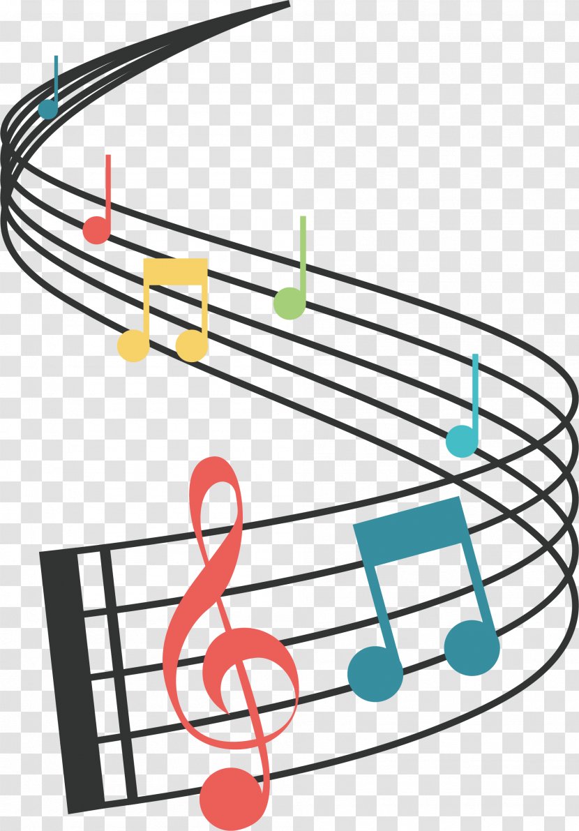 Musical Note Staff Clip Art - Cartoon - Stereo Wave Transparent PNG