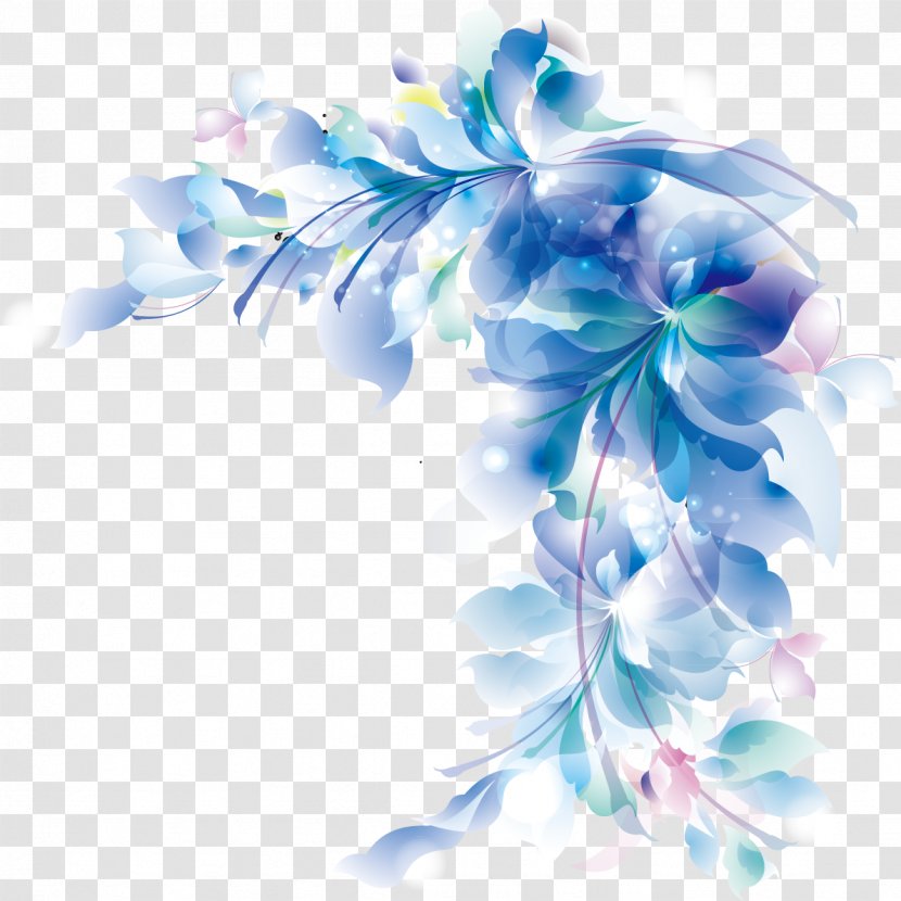Floral Design Wild Iris Ridge Flower Blue - Wedding,Corner Transparent PNG