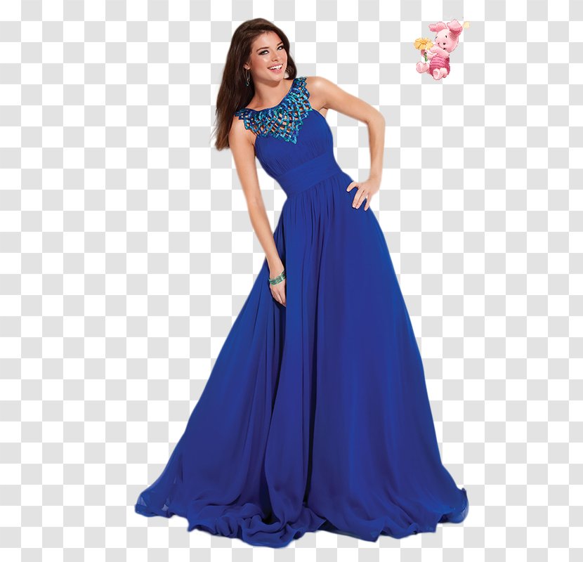 Wedding Dress Blue Gown - Satin Transparent PNG