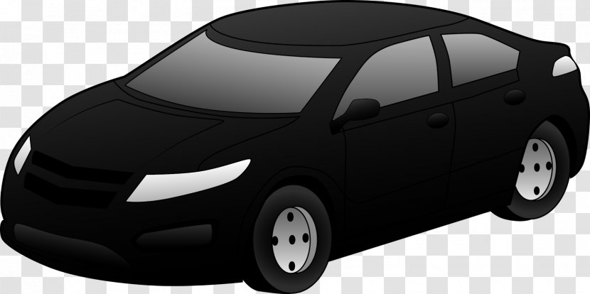Car Black And White Clip Art - Full Size - Cliparts Transparent PNG