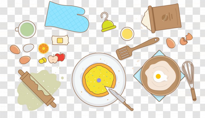 Camping Cartoon - Line Art - Fried Egg Yellow Transparent PNG