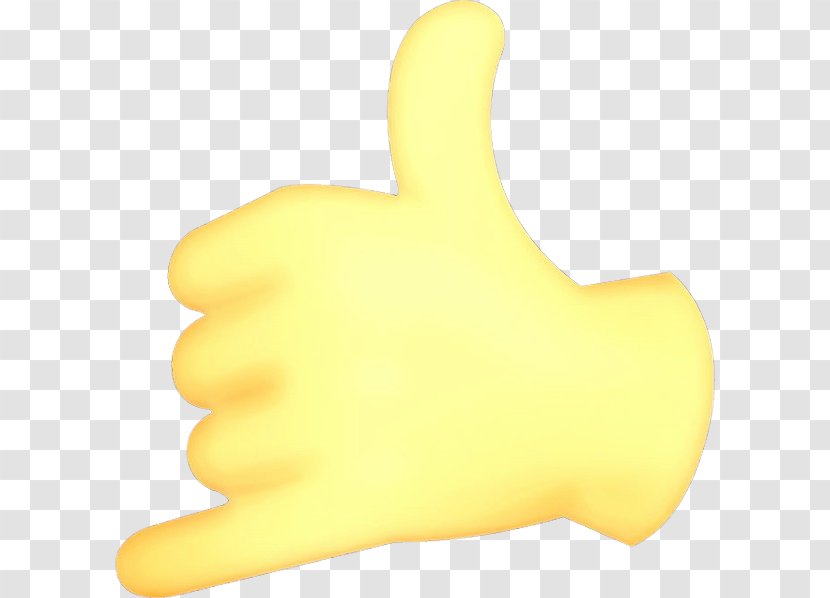 Yellow Finger Hand Thumb Gesture - Thumbs Signal Transparent PNG