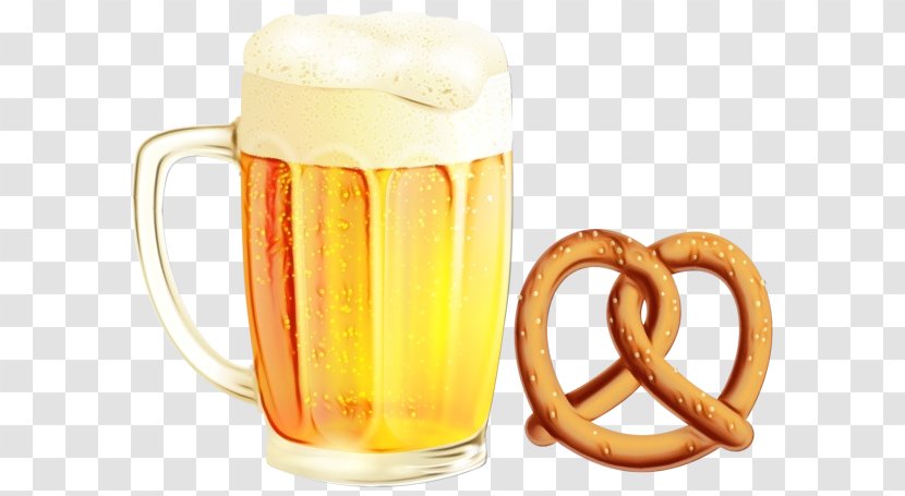 Beer Cartoon - Watercolor - Cuisine Ingredient Transparent PNG