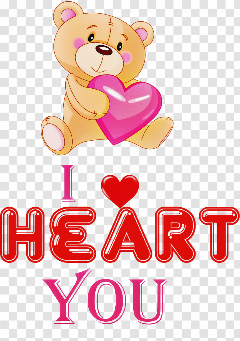 I Heart You I Love You Valentines Day Transparent PNG