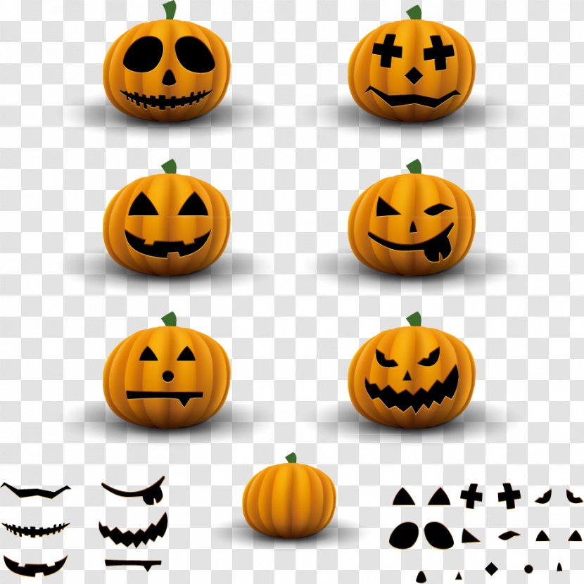 Vector Halloween Pumpkin - Cucurbita Transparent PNG
