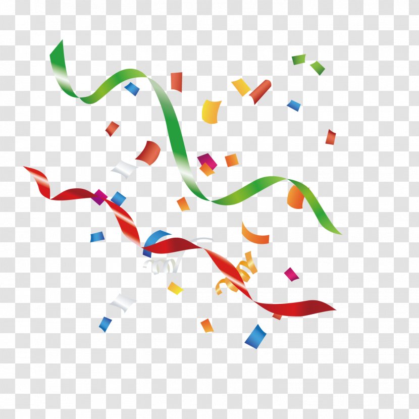 Paper Confetti Ribbon - Wing - Celebration Transparent PNG