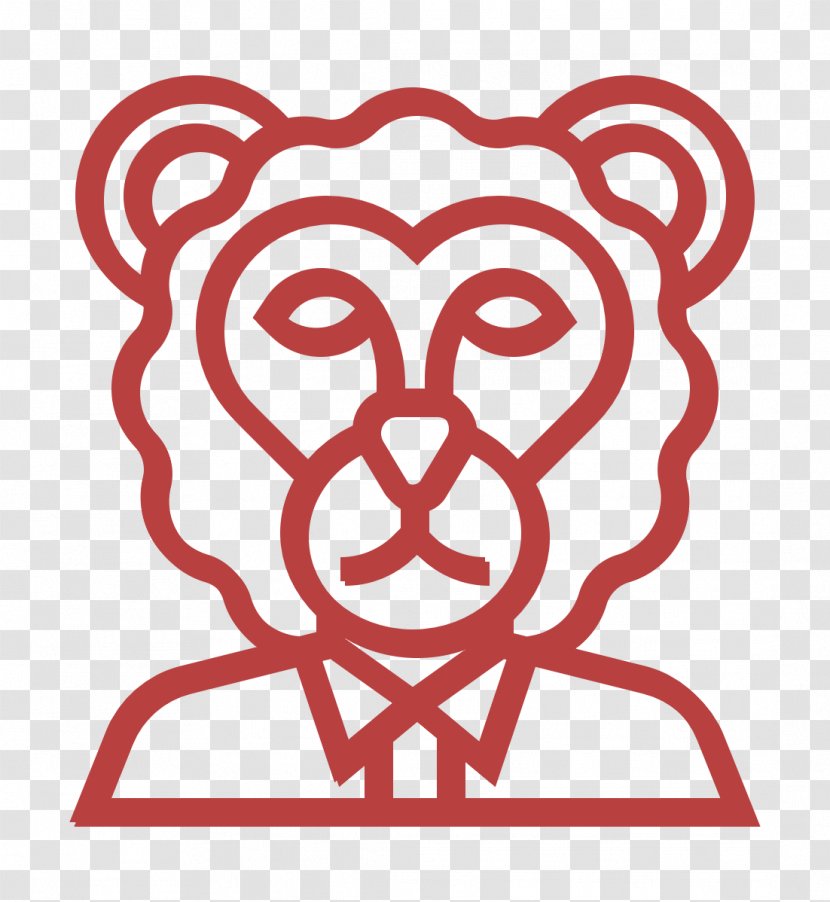 Lion Icon - Line Art - Visual Arts Transparent PNG