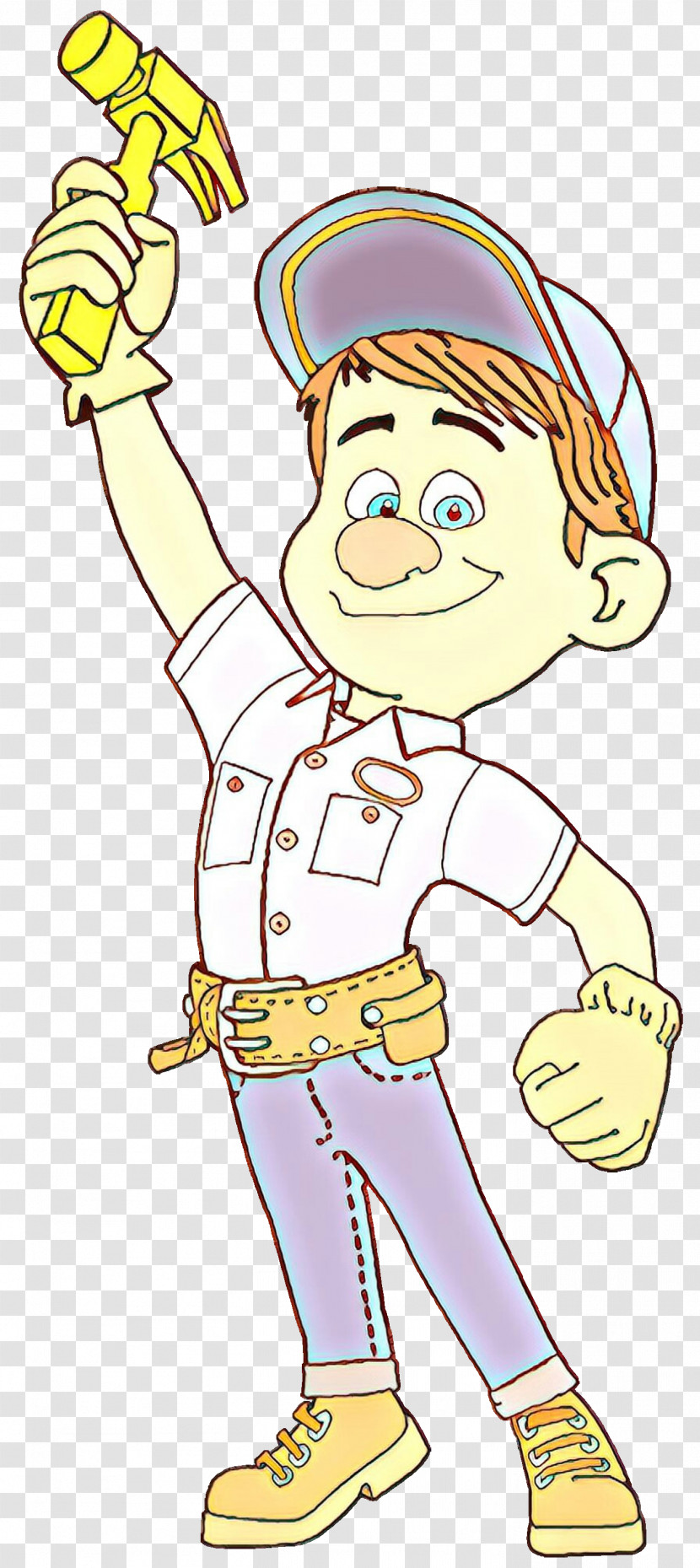 Cartoon Finger Cheek Arm Thumb Transparent PNG