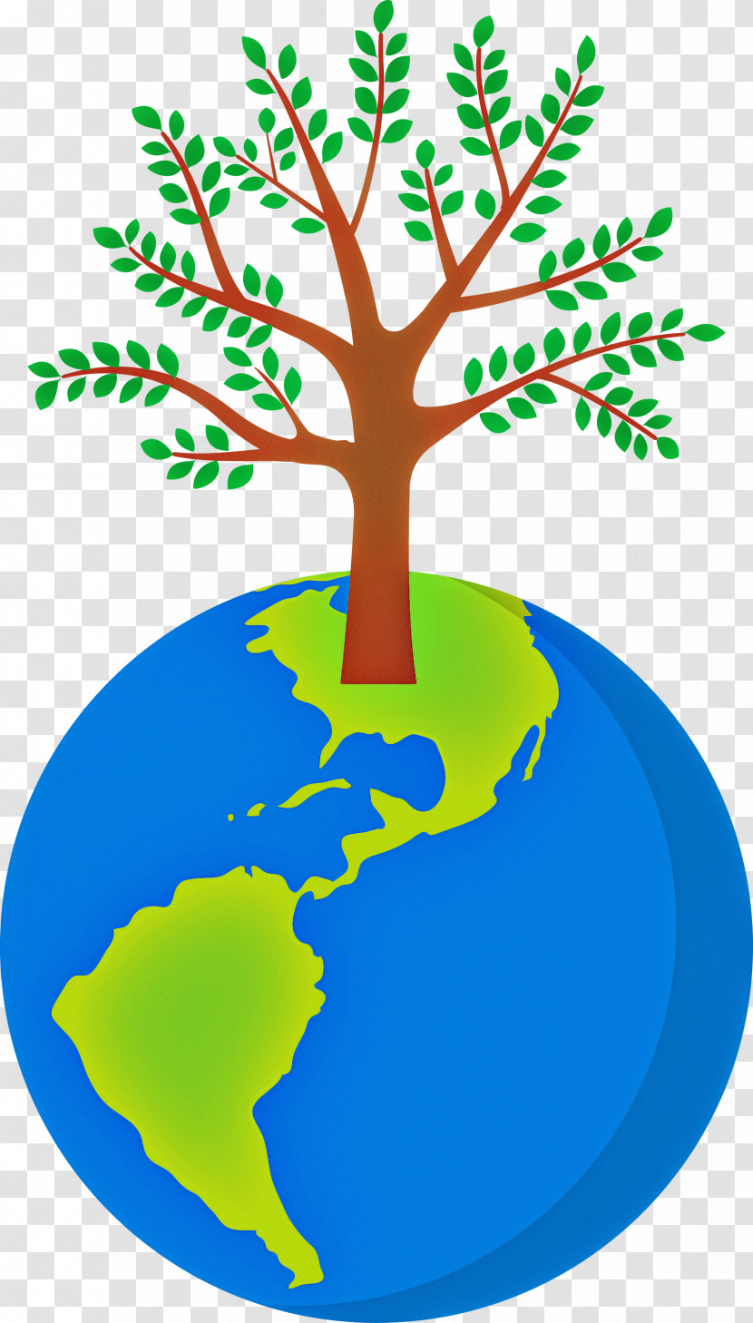 Earth Tree Go Green Transparent PNG