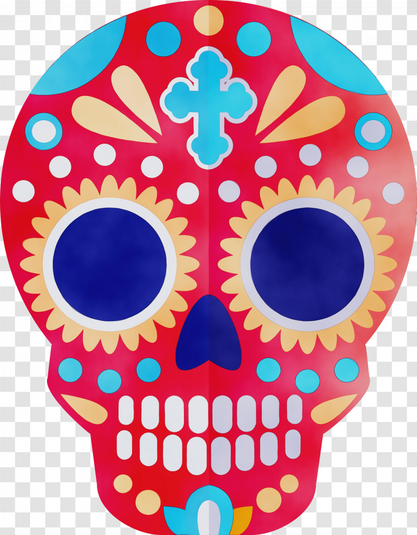 Calavera Day Of The Dead La Calavera Catrina Skull Mexican Make-up Drawing Transparent PNG