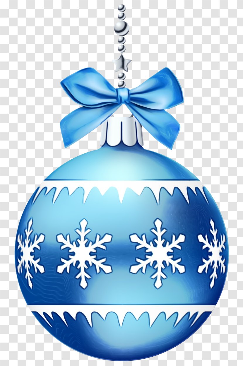 Christmas Tree Blue - Ornament - Snowflake Holiday Transparent PNG
